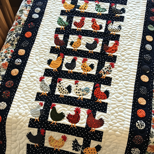 Chicken TAI041024455 Quilt Blanket