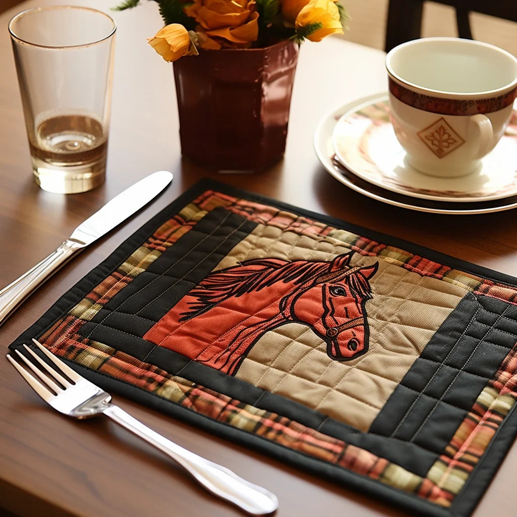 Horse TAI30112315 Quilted Placemats