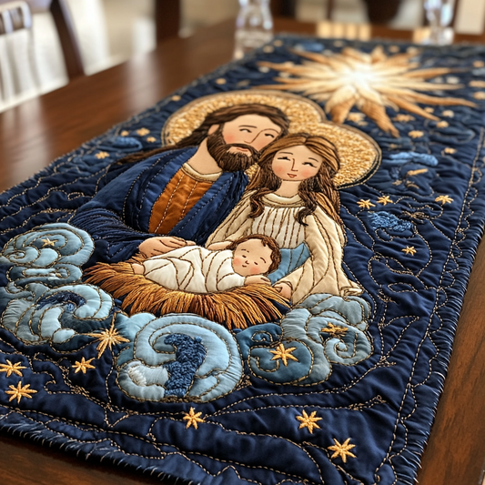 Nativity TAI111124318 Quilted Table Runner