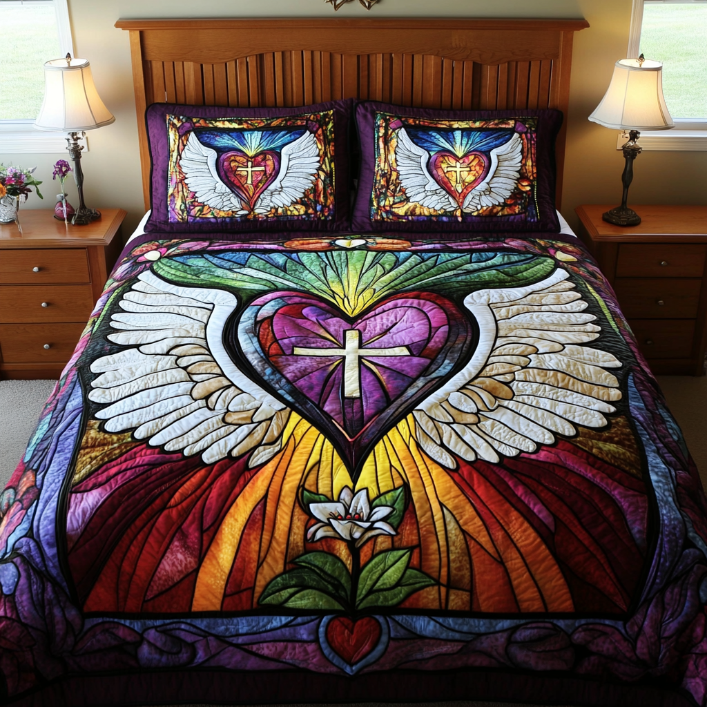 Sacred Heart DAI051224070 Quilt Bedding Set