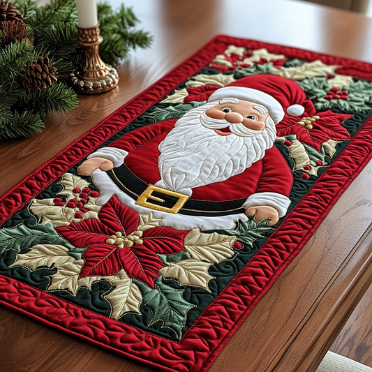 Christmas Santa TAI111124348 Quilted Table Runner