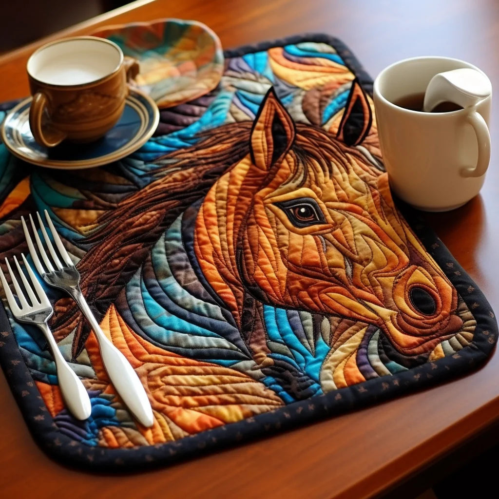 Horse TAI260224236 Quilted Placemats