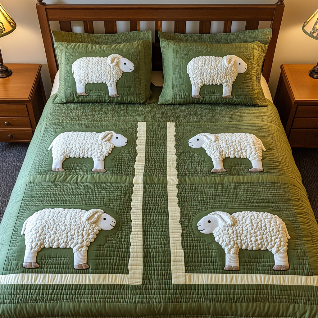 Sheep TAI111124147 Quilt Bedding Set