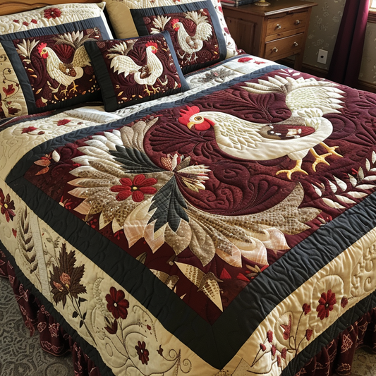 Chicken TAI040624085 Quilt Bedding Set