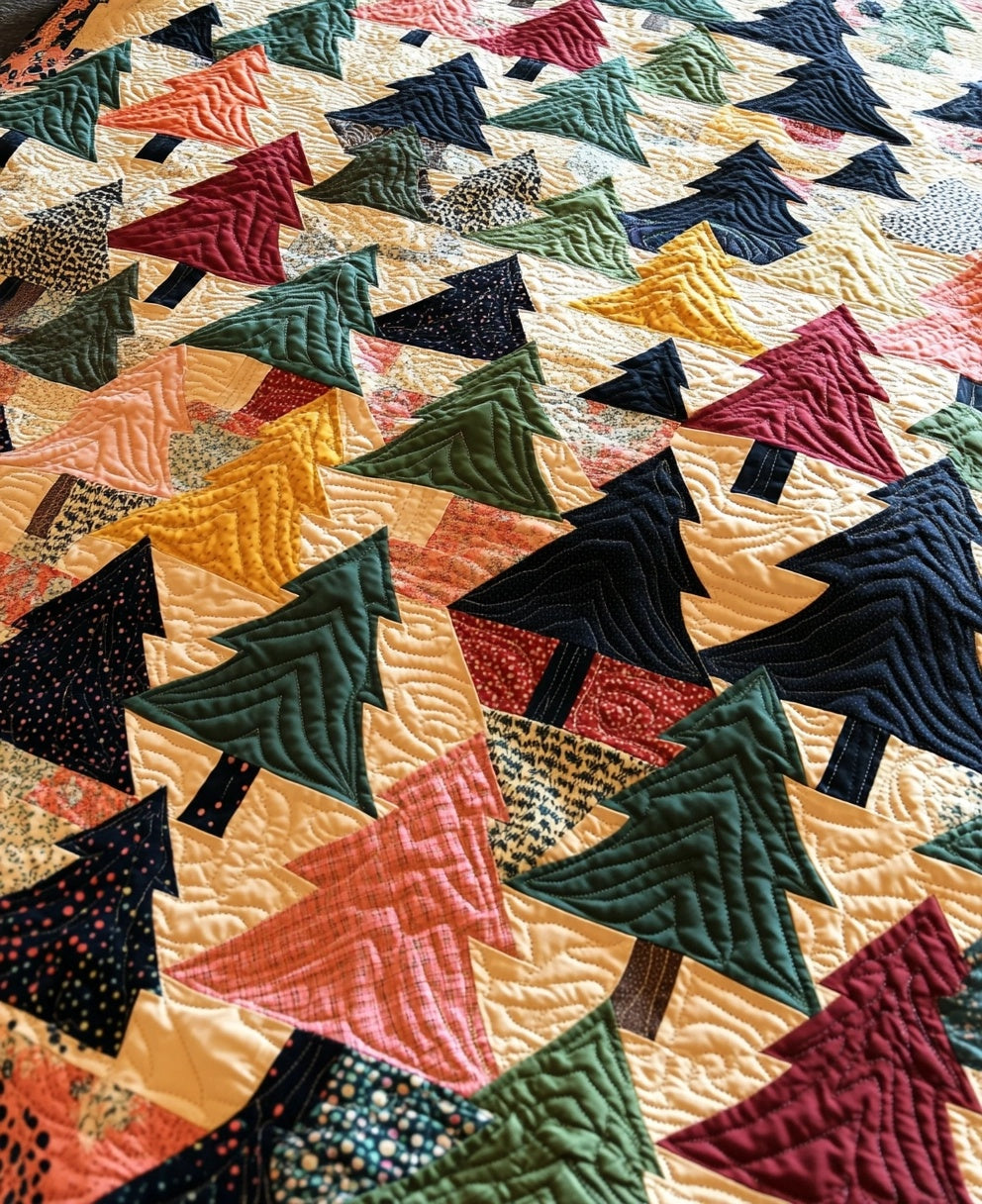 Christmas Tree TAI260924031 Quilt Blanket