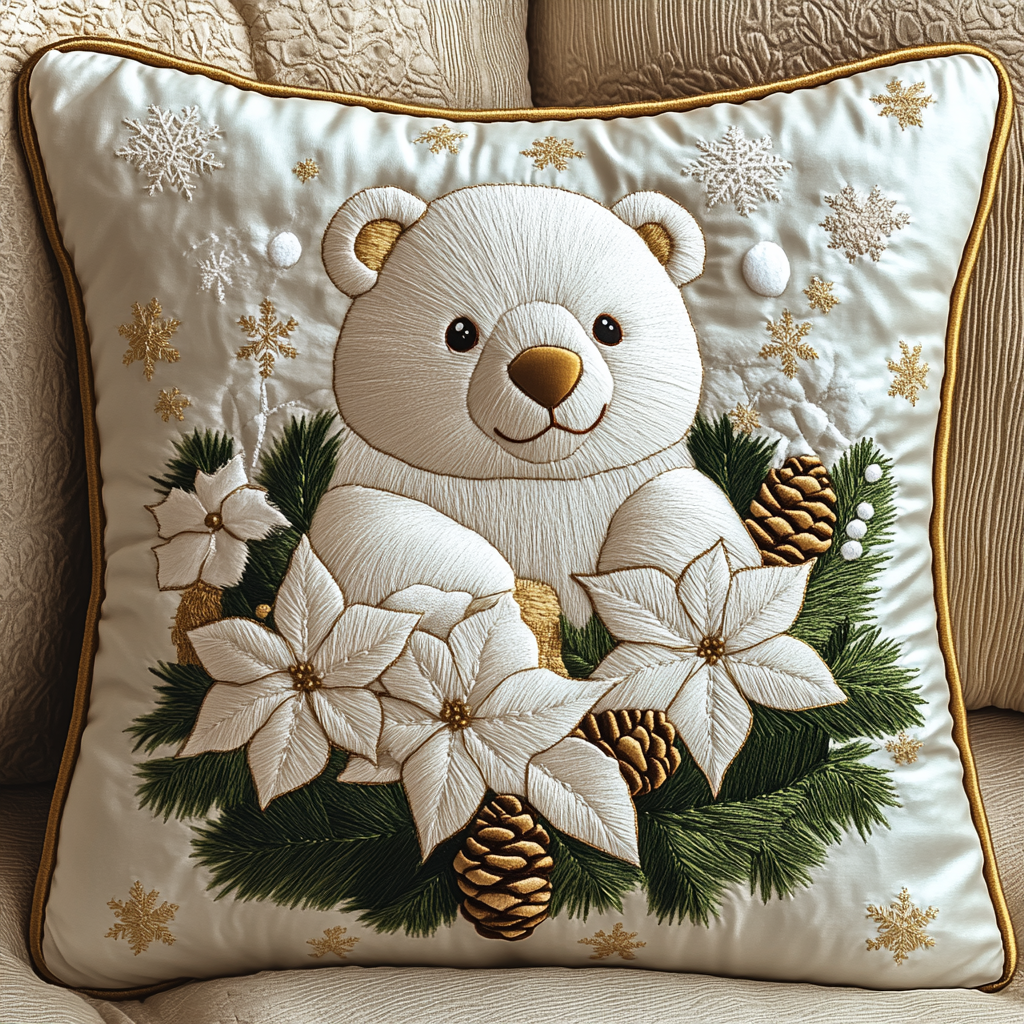 Bear TAI201124452 Quilted Pillow Case