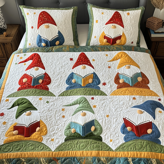 Reading Gnome DAI241224177 Quilt Bedding Set