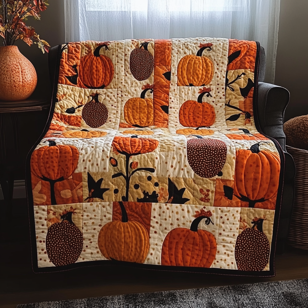 Pumpkin TAI021024036 Quilt Blanket