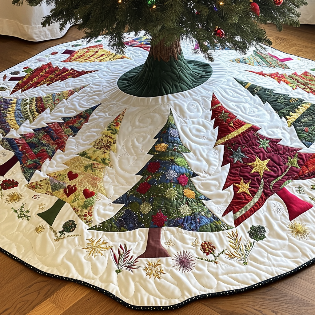 Christmas Tree TAI021024164 Quilted Tree Skirt