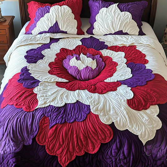 Blooming Flower TAI181024246 Quilt Bedding Set