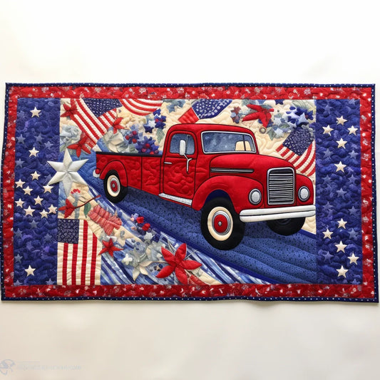 Patriotic Car TAI280224087 Quilted Placemats