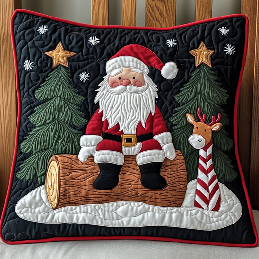 Christmas Santa TAI201124467 Quilted Pillow Case