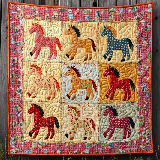 Horse DAI080824014 Quilt Blanket