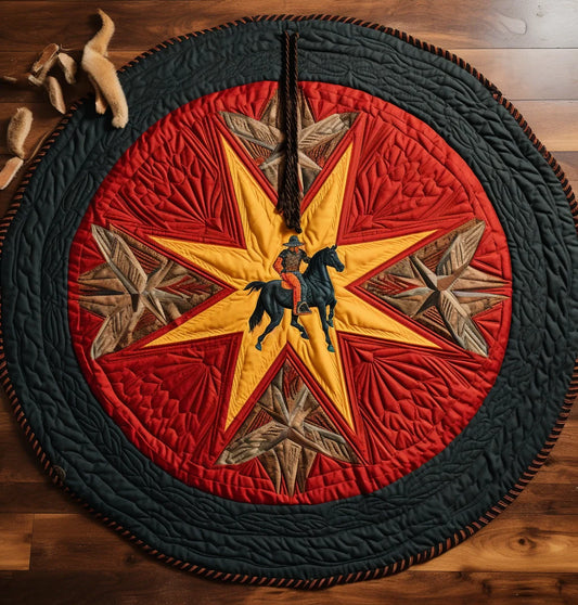 Cowboy TAI221223044 Quilted Round Mat