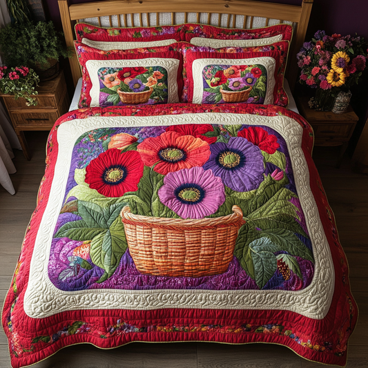 Poppy Flower DAI281124158 Quilt Bedding Set