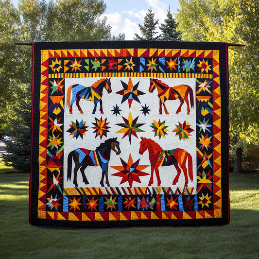 Native Horse TAI041024444 Quilt Blanket