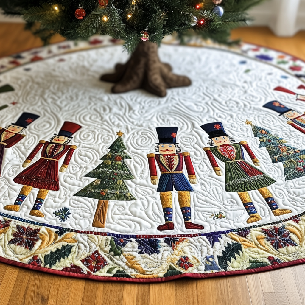 Christmas Nutcracker TAI021024255 Quilted Tree Skirt