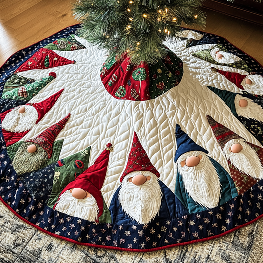 Christmas Gnome TAI021024071 Quilted Tree Skirt