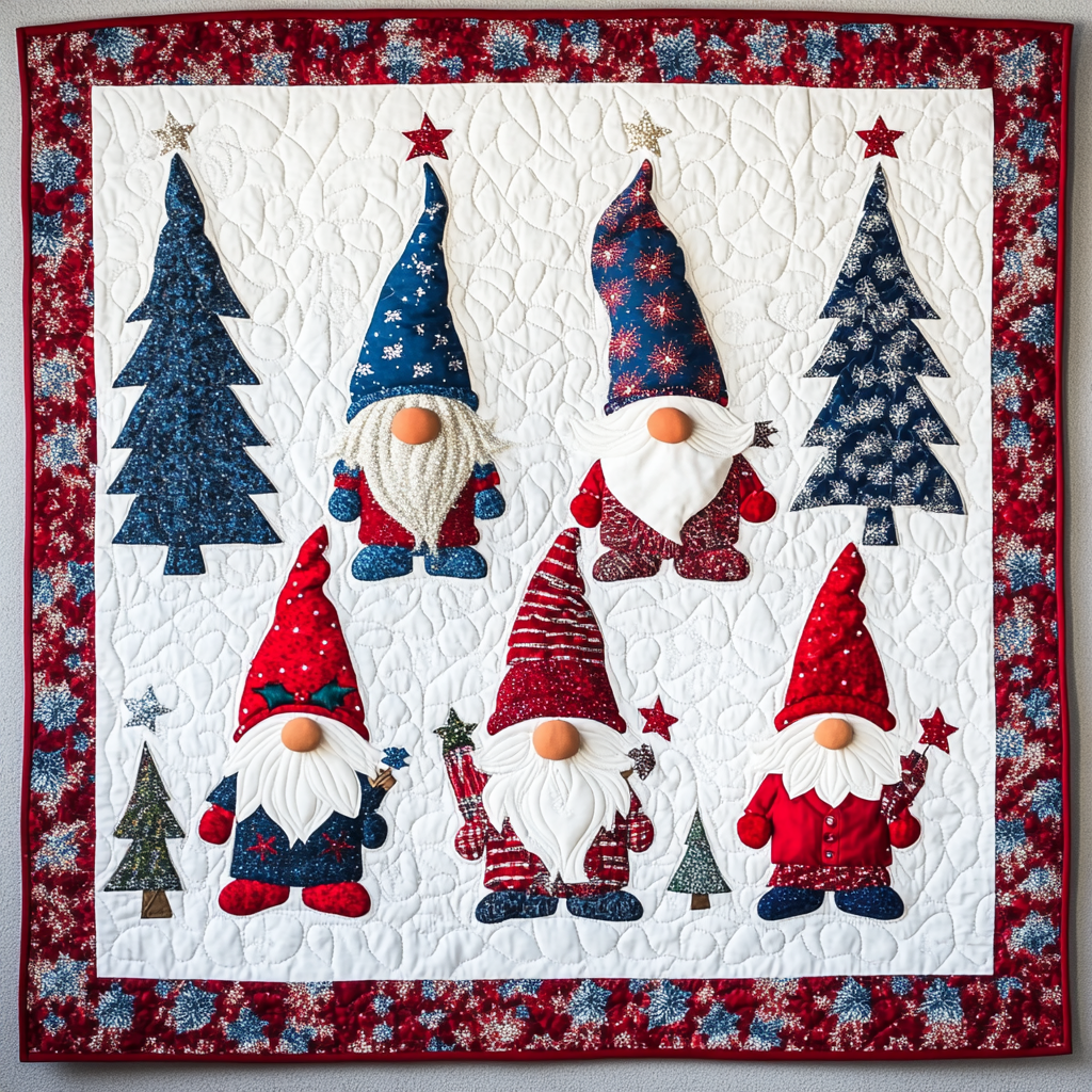 Christmas Gnome TAI260924063 Quilt Blanket