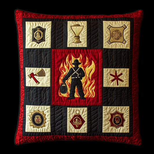 Firefighter TAI101224273 Quilted Pillow Case