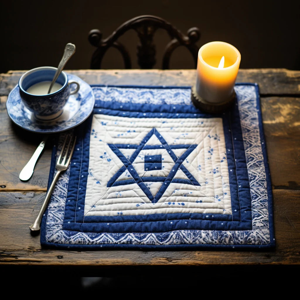 Jewish Star Of David TAI040124343 Quilted Placemats