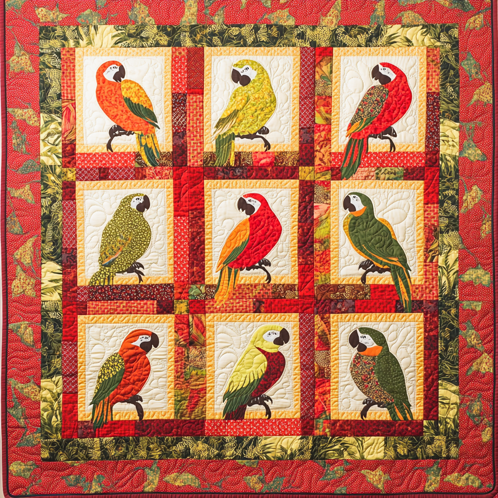 Parrot DAI281124042 Quilt Blanket