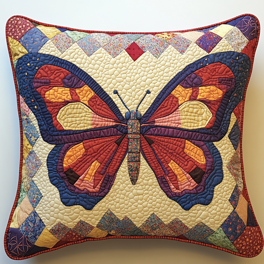 Butterfly TAI130824142 Quilted Pillow Case