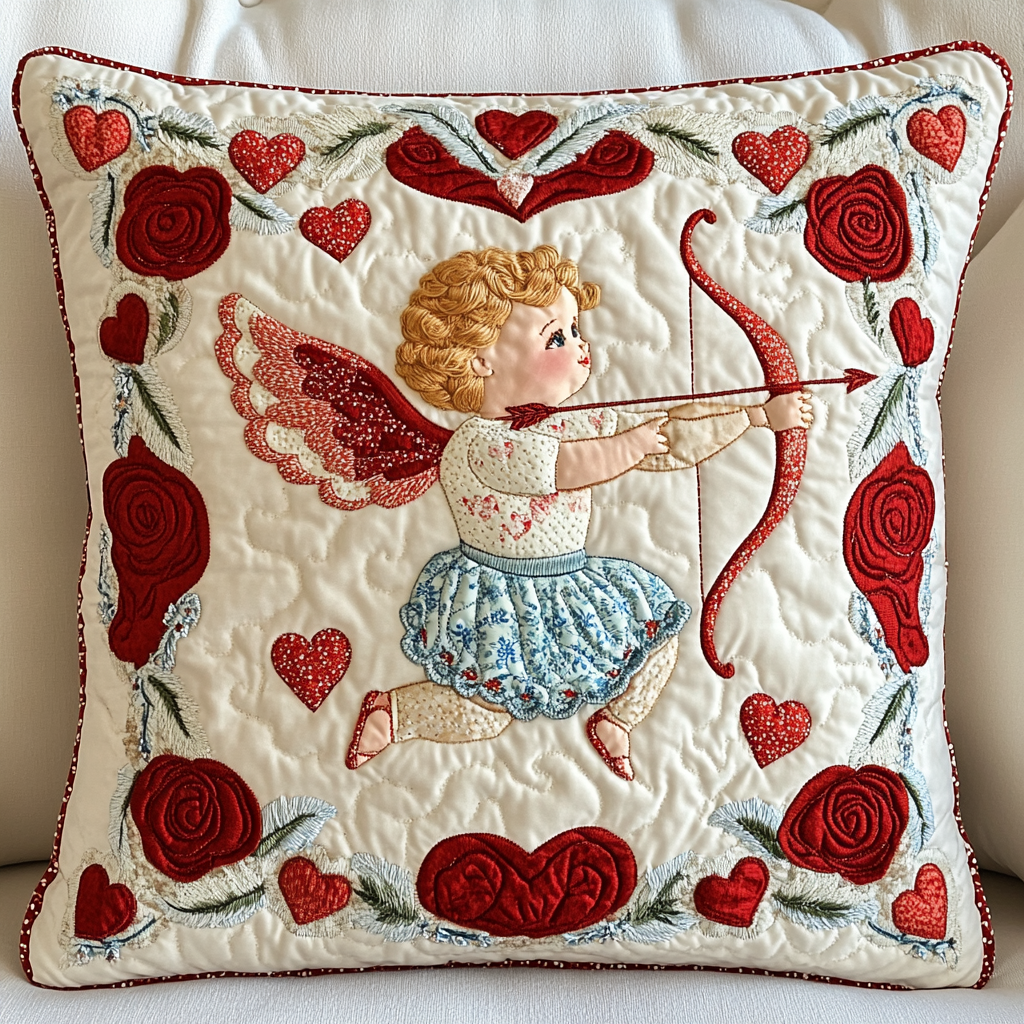 Cupid DAI241224034 Quilted Pillow Case