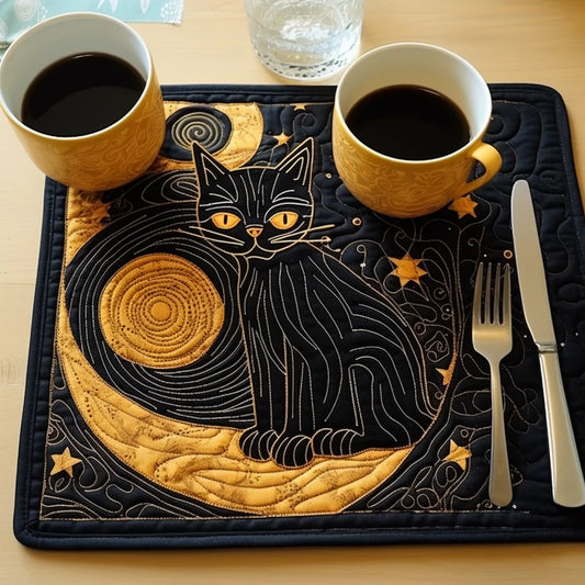 Black Cat TAI30112309 Quilted Placemats