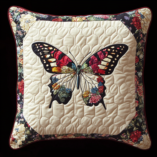 Butterfly TAI130824135 Quilted Pillow Case