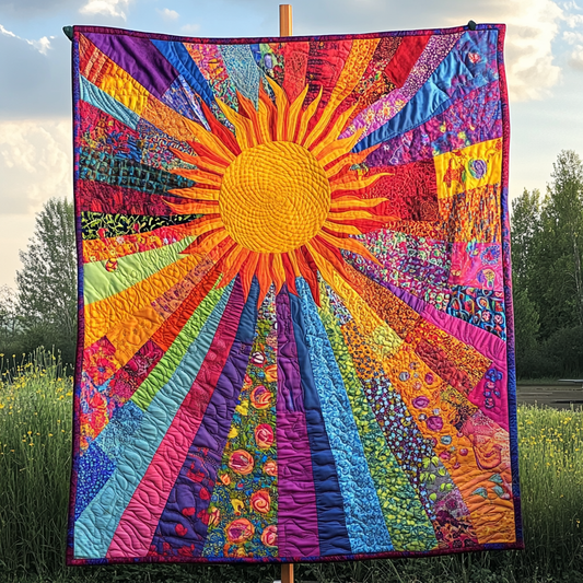 Hippie Sun TAI021024281 Quilt Blanket