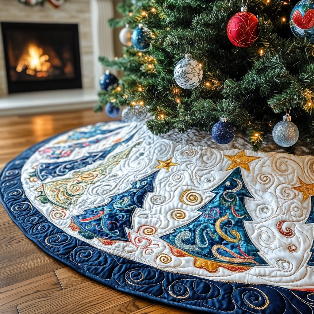 Christmas Tree TAI091024255 Quilted Tree Skirt