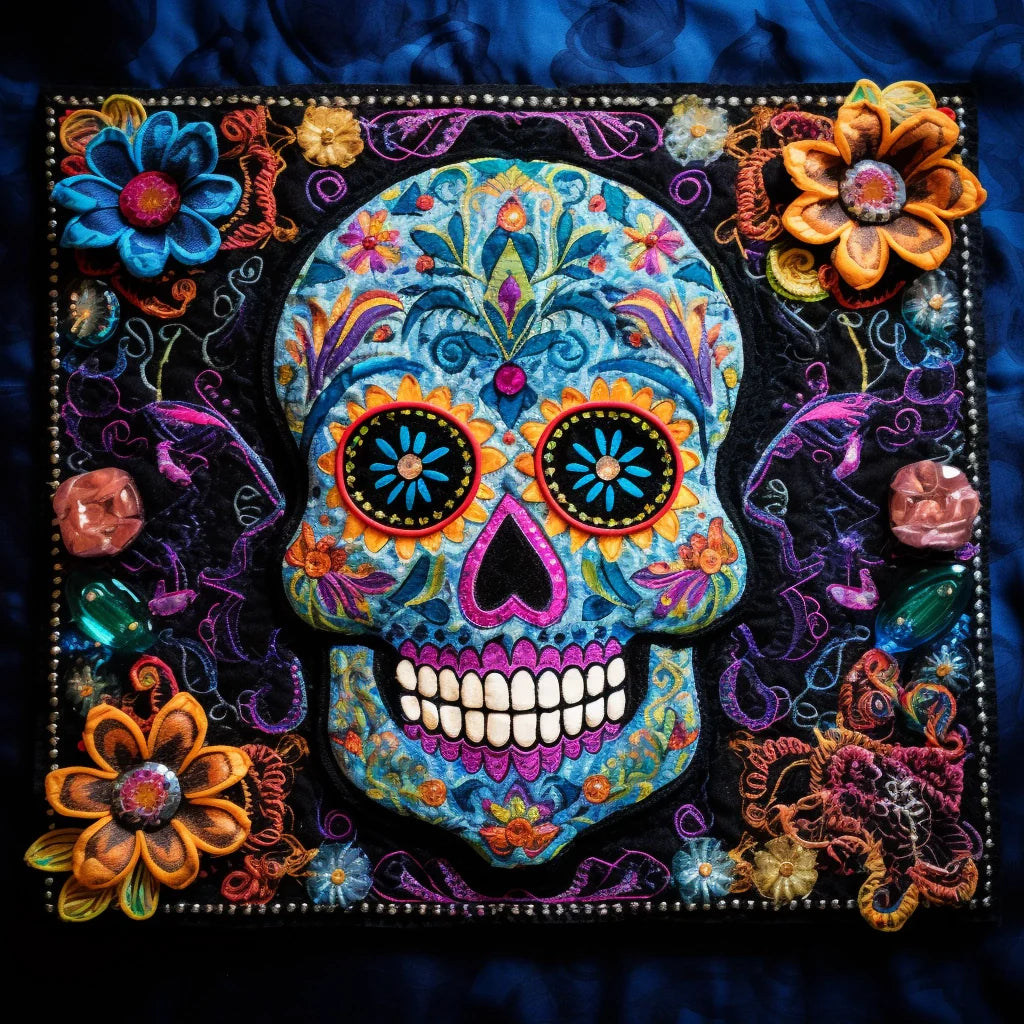 Sugar Skull TAI260224199 Quilted Placemats