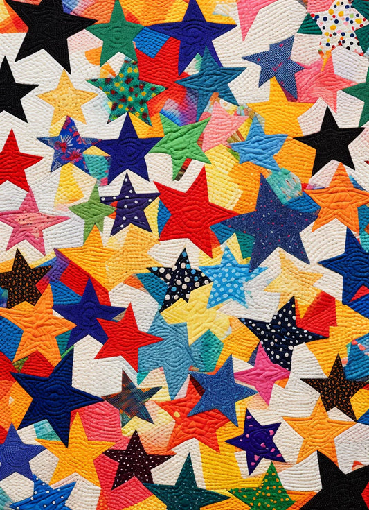 Colorful Star BL11112301 Quilt Blanket