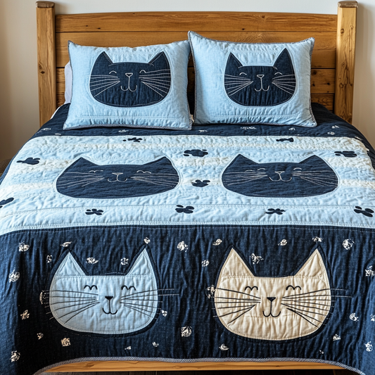 Cat TAI080824104 Quilt Bedding Set