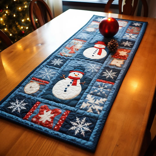 Christmas Snowman TAI280224075 Quilted Table Runner