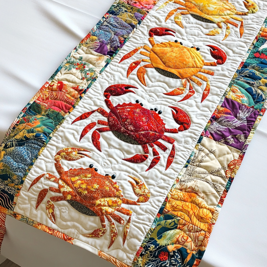 Crab DAI111124597 Quilted Table Runner