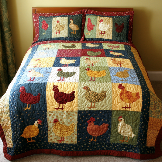 Chicken DAI190824333 Quilt Bedding Set