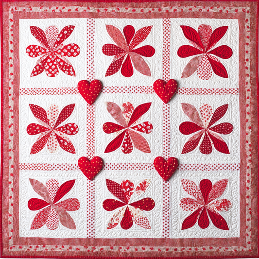 Flower Pinwheel TAI101224184 Quilt Blanket