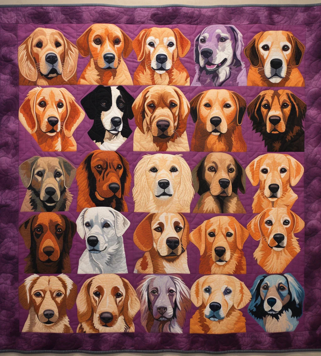 Golden Retriever TAI13112354 Quilt Blanket