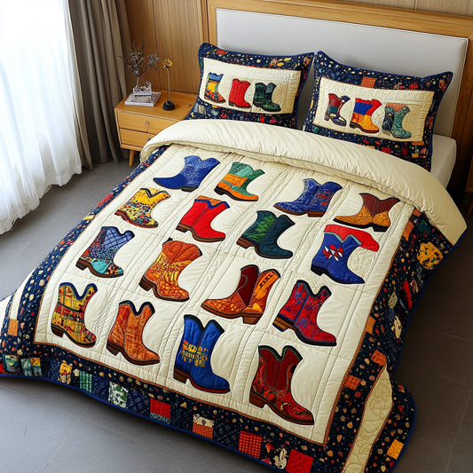 Cowboy Boots DAI280824255 Quilt Bedding Set