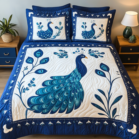 Peacock DAI280824080 Quilt Bedding Set