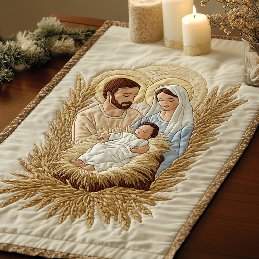 Nativity TAI111124326 Quilted Table Runner