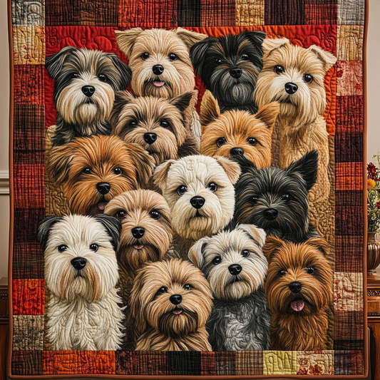 Yorkshire Terriers TAI111124237 Quilt Blanket