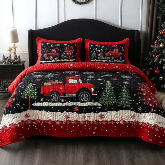 Christmas Truck TAI251124111 Quilt Bedding Set