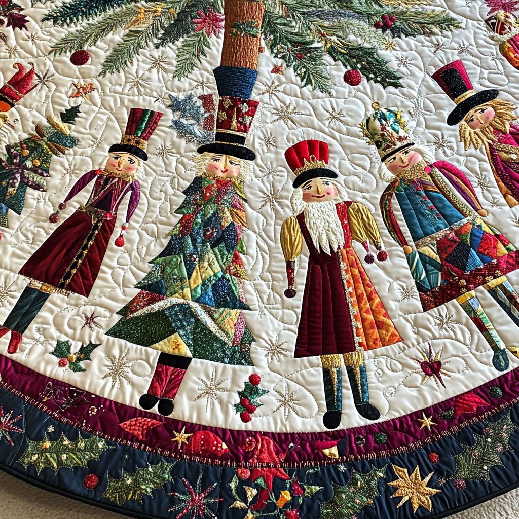 Christmas Nutcracker TAI021024253 Quilted Tree Skirt