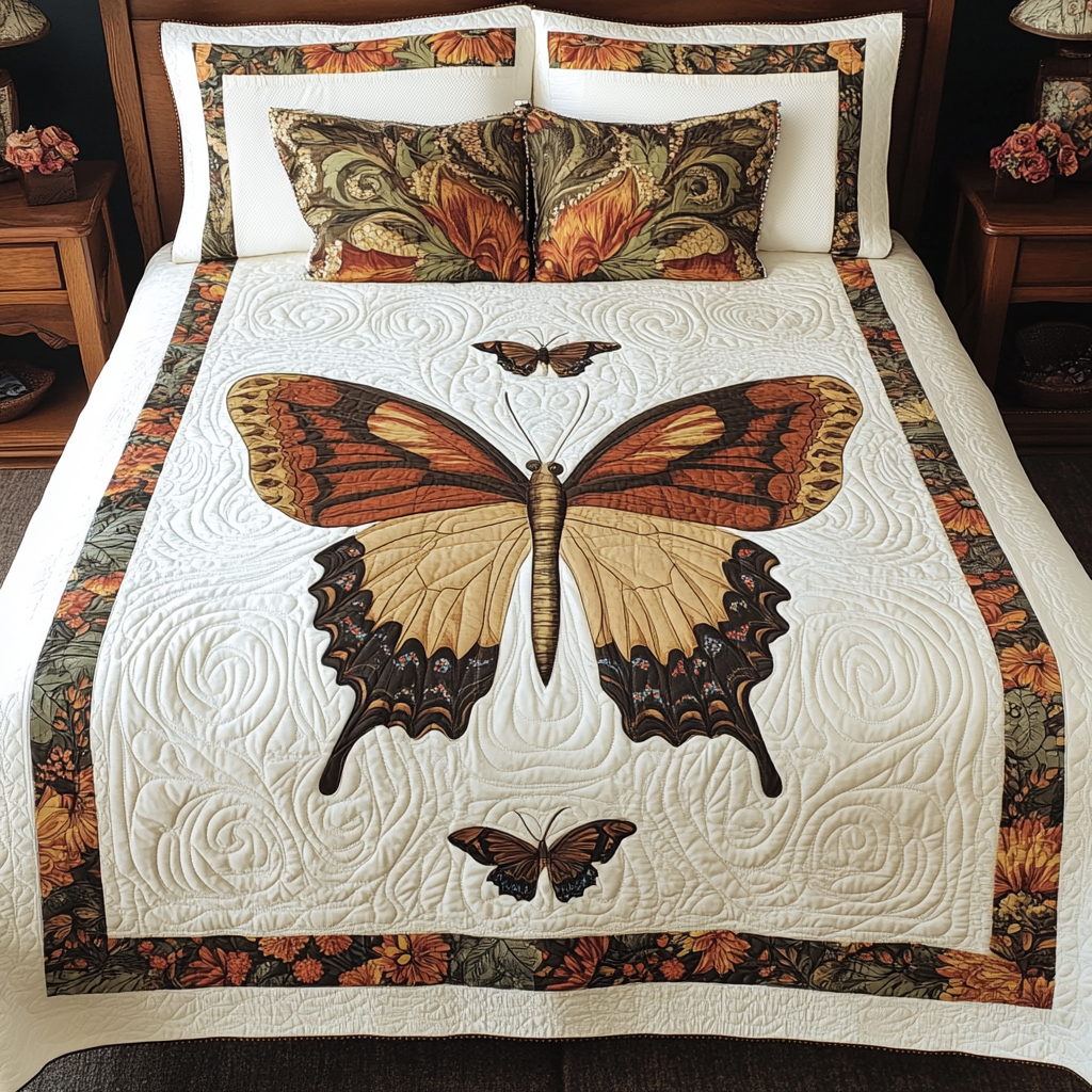 Butterfly TAI080824084 Quilt Bedding Set