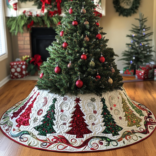 Christmas Tree TAI041024058 Quilted Tree Skirt