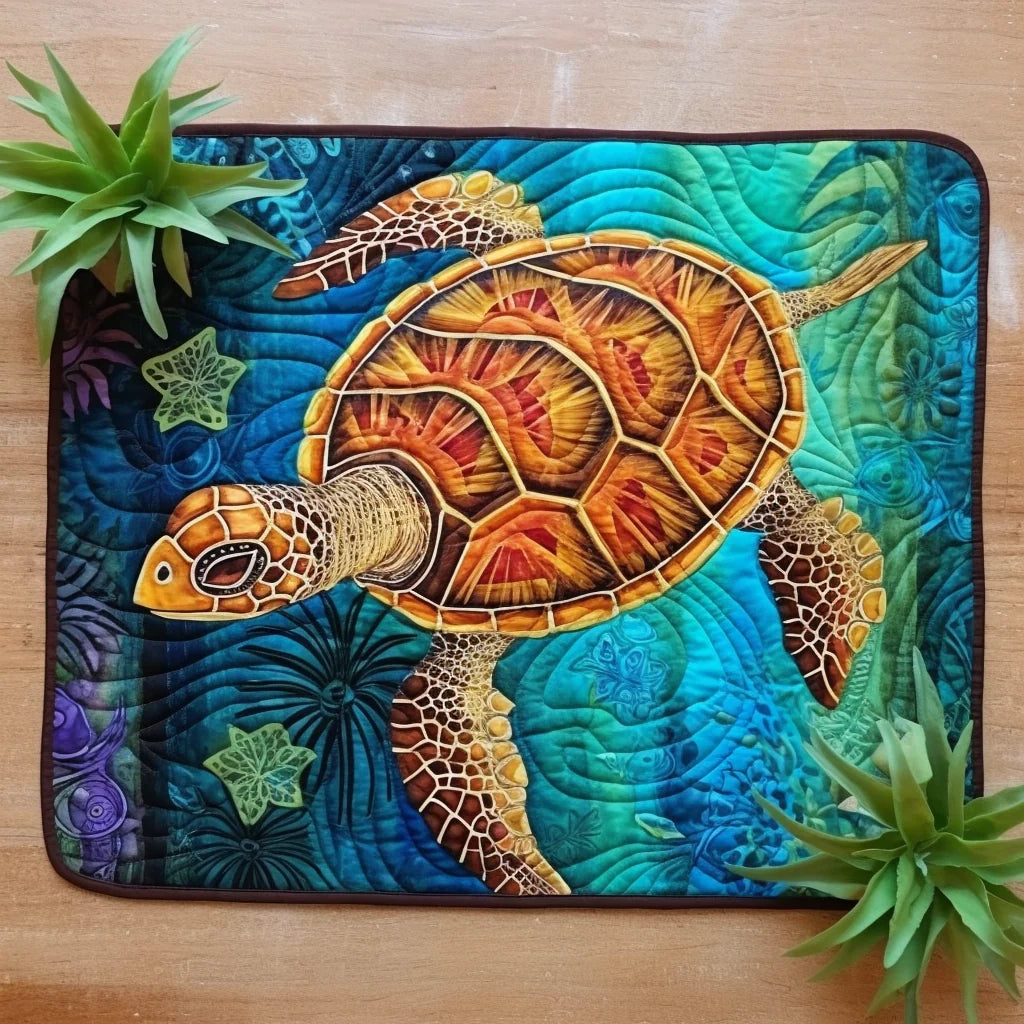 Sea Turtle TAI040124150 Quilted Placemats