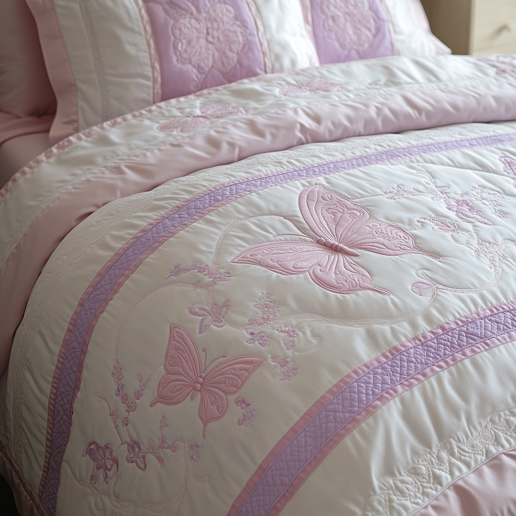 Butterfly TAI101224291 Quilt Bedding Set